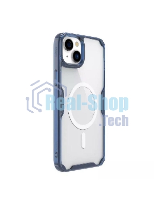 Чехол Nature TPU Pro Magnetic Case, синий, (AP IP15)