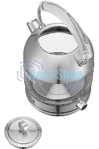 Чайник электрический Kitfort КТ-6172 1.7л. 2200Вт нержавеющая сталь корпус: стекло/металл