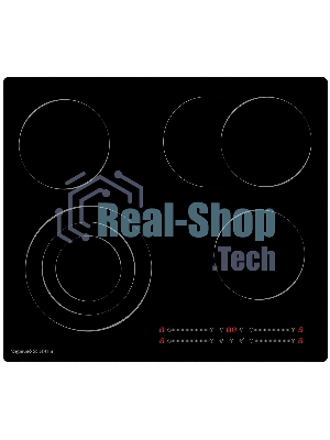 Электрическая варочная панель Zigmund & Shtain CN 44.6 B Hi-Light, черный