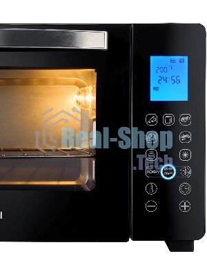 Мини-печь Hyundai MIO-HY096 28 л, 1600 Вт, черный