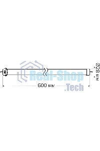 Лампа светодиодная Gauss Elementary T8 10Вт 4000К G13 780лм 600мм стекло поворотная
