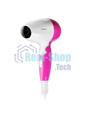 Фен Centek CT-2229 белый/розовый, 1200 Вт, компактный