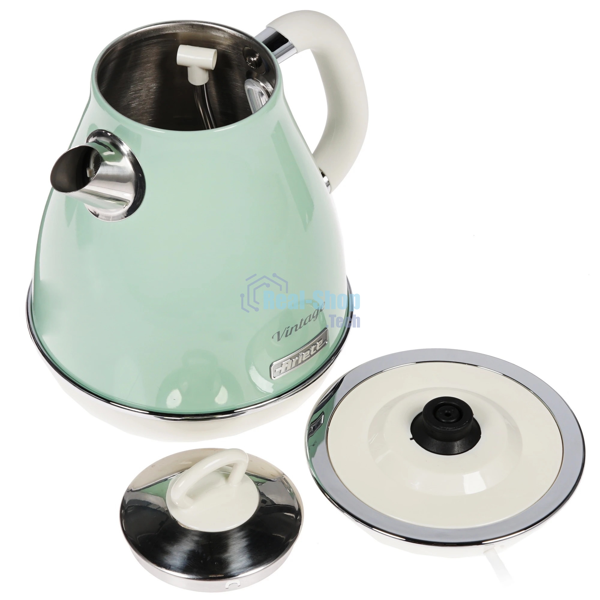 Чайник электрический Ariete Vintage 2869/04 2000 Вт, 1.7 л, зеленый