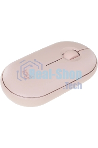 Мышь беспроводная Logitech Pebble M350 розовый, 1000 dpi, радиоканал, Bluetooth, USB, кнопки - 3