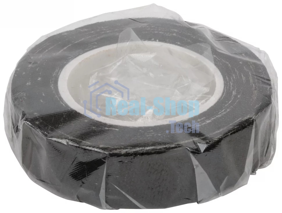 Изолента ХБ черная 19мм x 80гр (FIT) 11044