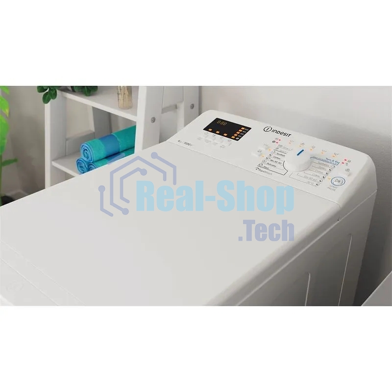 Стиральная машина Indesit BTW S72200 белый, загрузка вертикальная 7 кг, 1200 об/мин., класс: А