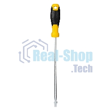 Отвертка шлицевая Deli DL6382501 8х250мм Материал: CR-V. Двухкомпонентная ручка. Хромированная