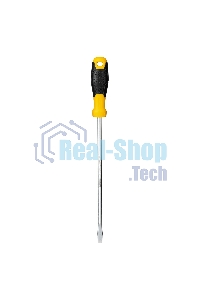 Отвертка шлицевая Deli DL6382501 8х250мм CR-V, Двухкомпонентная ручка. Хромированная