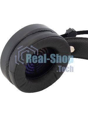 Гарнитура Oklick HS-L810G чёрный, проводная, USB, подсветка
