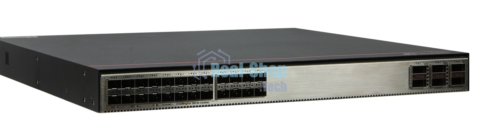 Коммутатор Huawei 24SFP+ 6QSFP+ S6730-H24X6C
