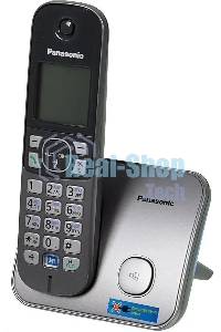 Телефон беспроводной (DECT) Panasonic KX-TG6811RUM (серебристый) Беспроводной DECT,40 мелодий,телефонный справочник 120 зап.