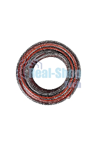 Шланг поливочный ПВХ усиленный премиум пищевой трехслойн. армир. 3/4 25м черный/красный Вихрь 73/7/2/7