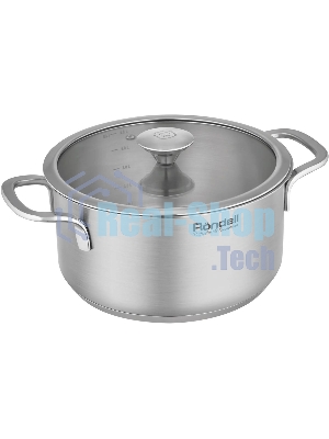 Кастрюля Rondell Modern RDS-1748, 4.8л, 24см, с крышкой, стальной