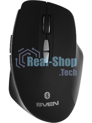 Мышь беспроводная SVEN RX-590SW черный, 1600 dpi, радиоканал, Bluetooth, USB, кнопки - 7