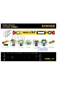 Уровень STAYER PROFESSIONAL 1000 мм уровень магнитный с двумя фрезерованными поверхностями