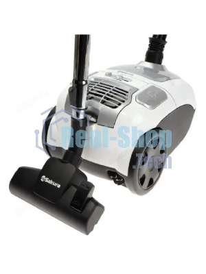 Пылесос Sakura SA-8316W черный/белый, 450/2400 Вт, уборка сухая, пылесборник мешок 4 л