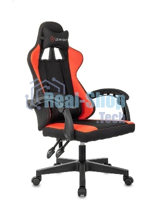 Кресло игровое Zombie Rudger черный/красный