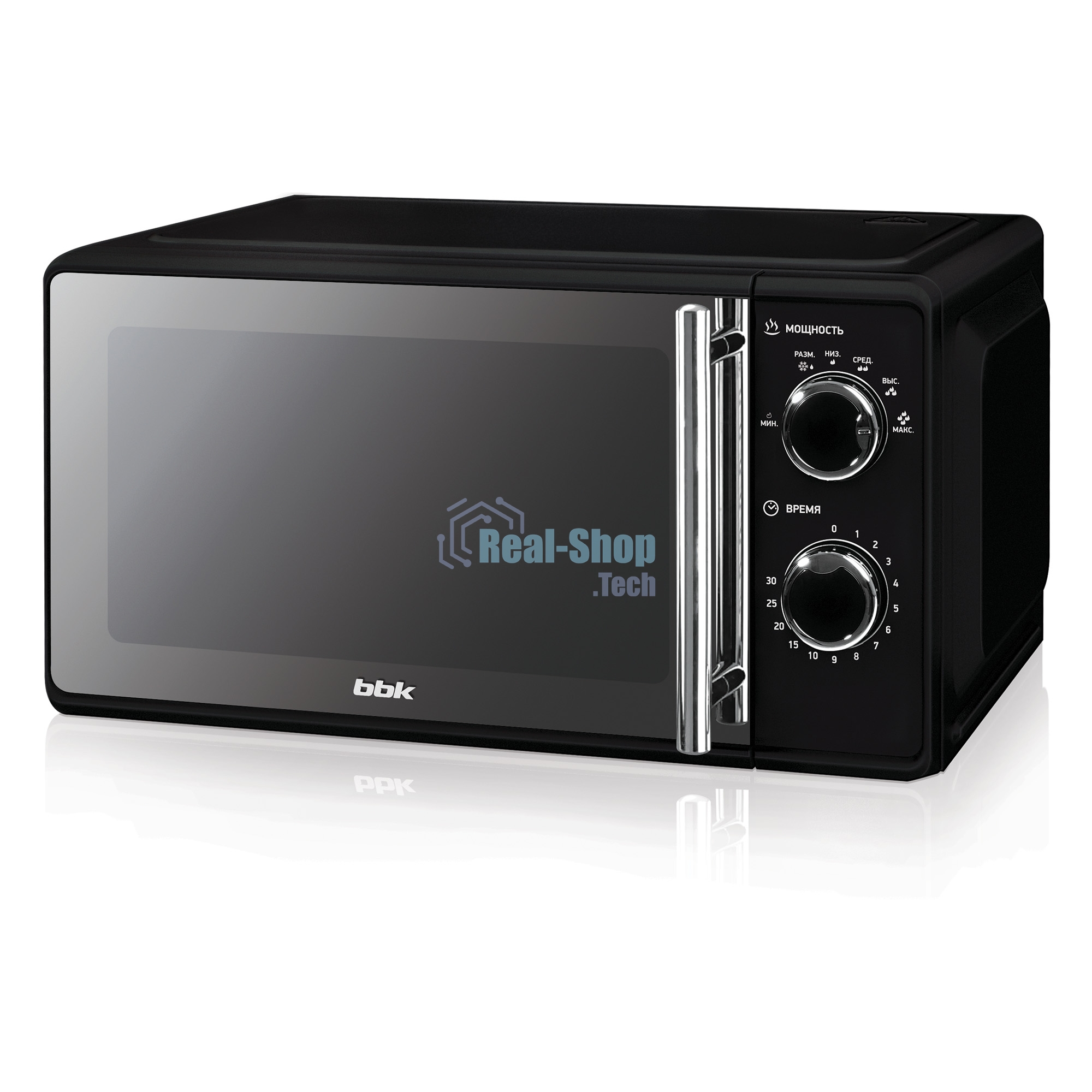 Микроволновая печь BBK 17MWS-794M/B-M черный, 17 л, 700 Вт, поворотный механизм