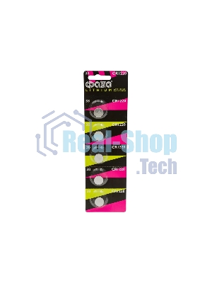 Элемент питания литиевый CR1220 3В BL-5 (блист.5шт) ФАZА 5027886