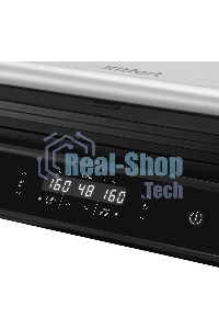 Гриль электрический Kitfort КТ-3682 2000Вт черный/серебристый