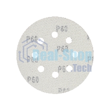 Круг шлифовальный PATRIOT на липучке, 125 мм, Р60, 8 отверстий, 5 шт