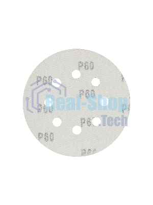 Круг шлифовальный PATRIOT на липучке, 125 мм, Р60, 8 отверстий, 5 шт