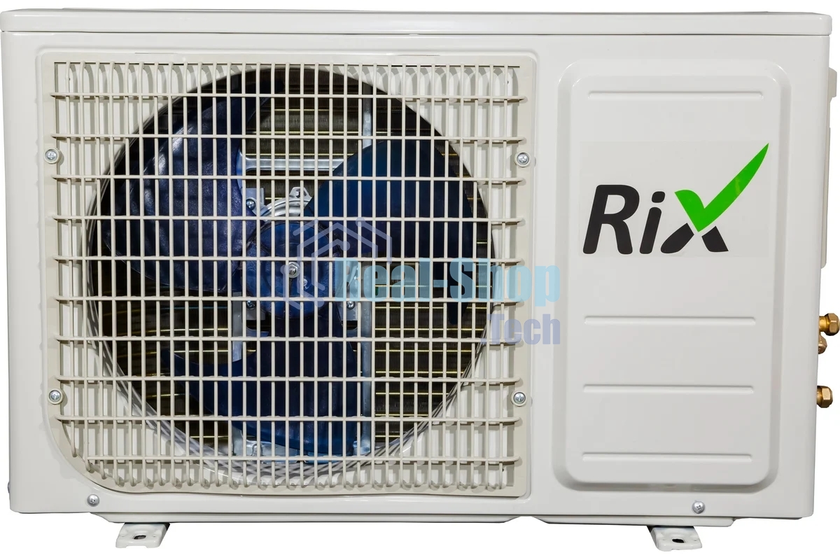 Кондиционер сплит-система настенного типа RIX LITE I/O-W07MB 7000 BTU, 21 м², 23 дБ, охлаждение, обогрев, осушение, белый