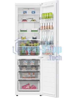 Холодильник Haier C2F620CWU1 белый двухкамерный 278/108л морозилка снизу, No Frost