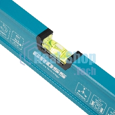 Уровень Gross 33654 алюминиевый, магнит., фрезерованный, 3 глазка, 0,5 мм/м, 1200 мм