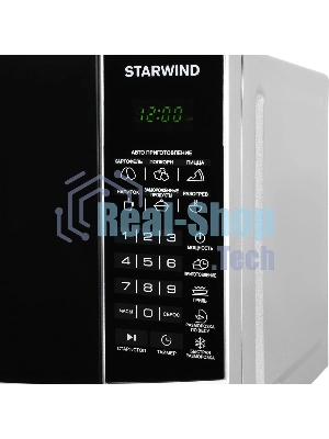 Микроволновая печь Starwind SMW3120 серебристый/черный, 20 л, 700 Вт, переключатели - сенсор