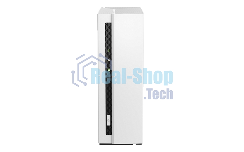 Сетевое хранилище SMB QNAP TS-133 NAS 1 HDD tray. ARM 4-core Cortex-A55 1.8GHz, ram 2 Gb (max), 1x1GbE, 1xUSB 2.0 port,1xUSB 3.2 Gen 1