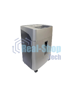 Шредер Office Kit SA375 серый/черный с автоподачей (секр.P-4) фрагменты 375лист. 42лтр. скрепки скобы пл.карты CD