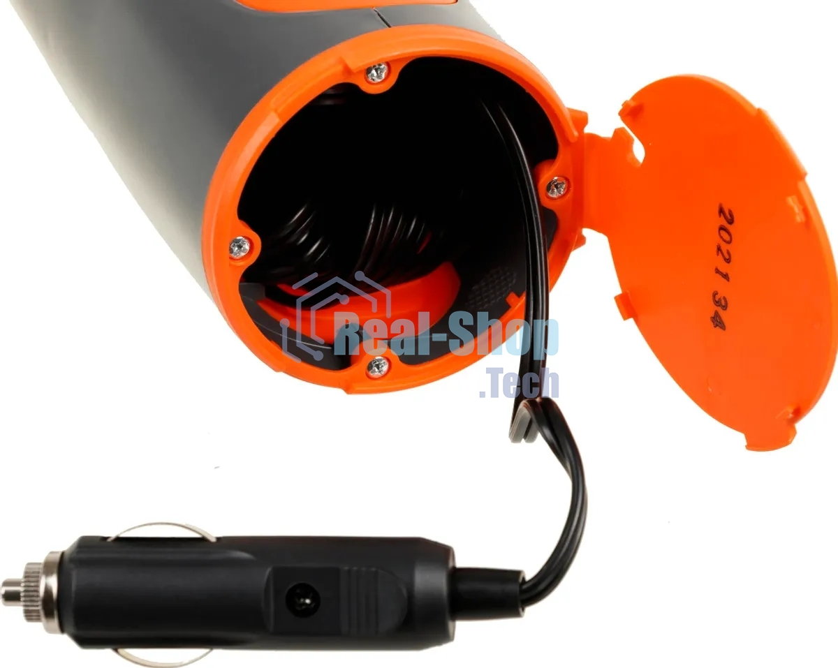 Пылесос автомобильный Berkut SVC-300 серый/оранжевый, 55/85 Вт, уборка сухая, пылесборник контейнер 0.35 л