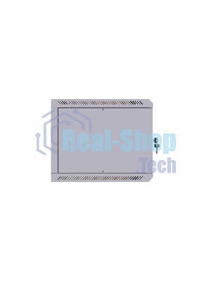 Шкаф коммутационный Suprlan (05-1206) настенный 12U 600x600 мм пер. дв. стекл направл. под закл. гайки 70 кг RAL 7035 535 мм 26.22 кг 620 мм