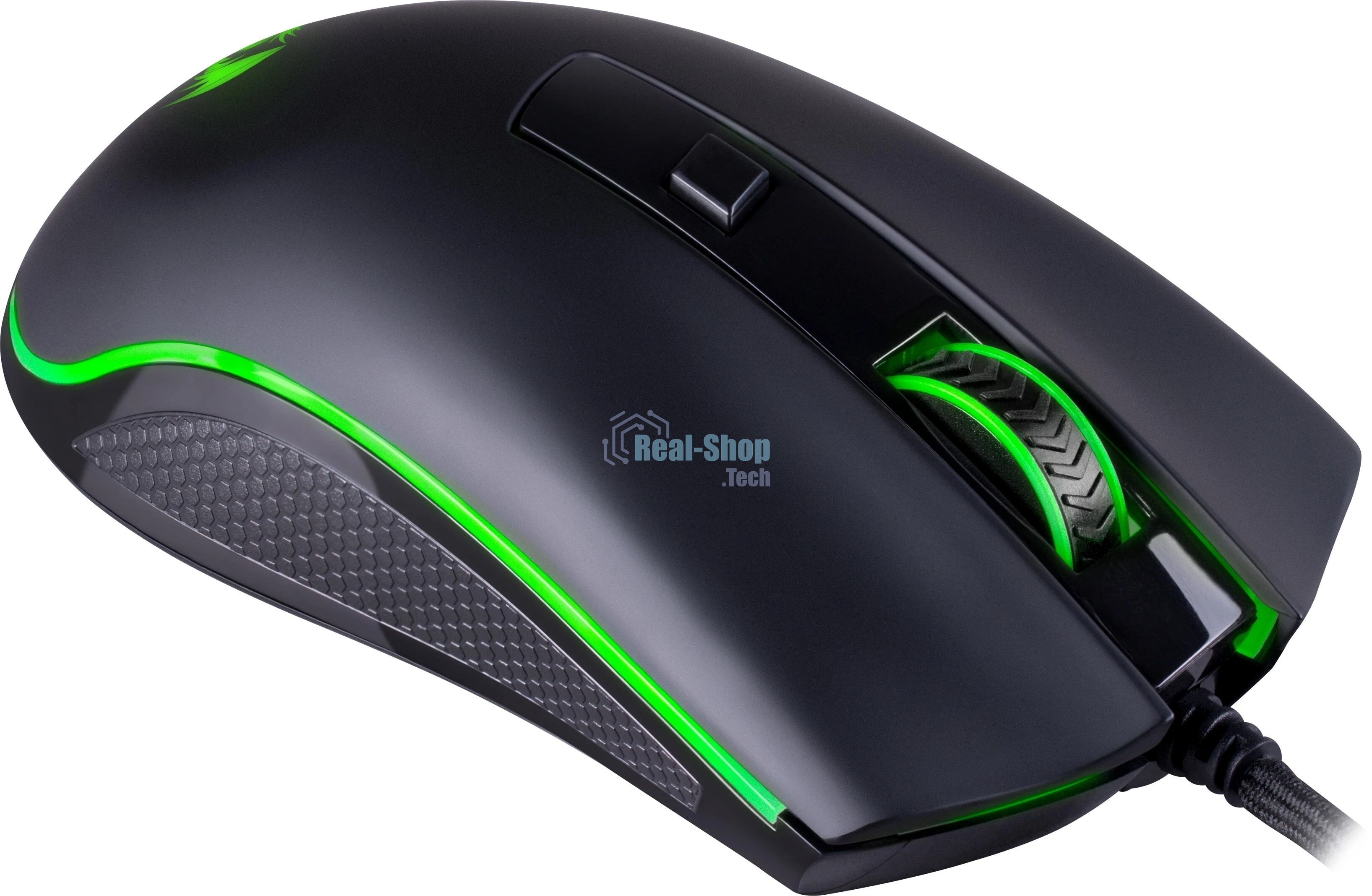 Мышь проводная Redragon Cypher, черный, 12800 dpi, USB, кнопки - 7