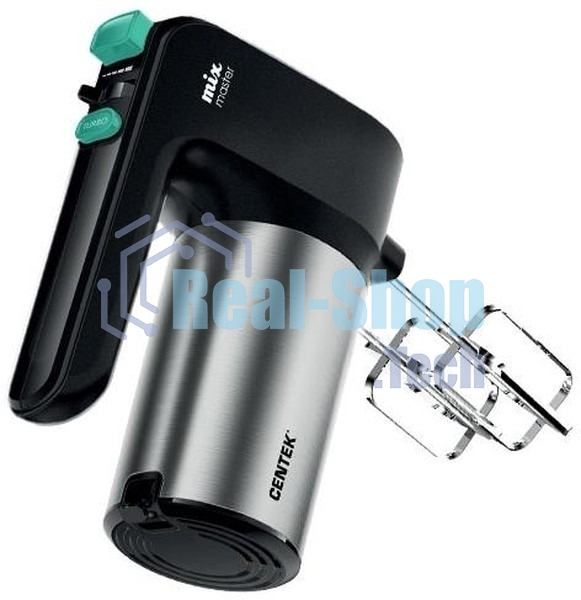 Миксер Centek CT-1123 (черный/сталь)