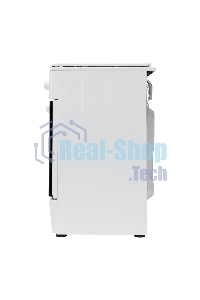 Плита газовая Kraft KF-FSK5301GW белый, конфорок 4 газовых, духовка 58 л, 50 см x 85.5 см x 55.6 см