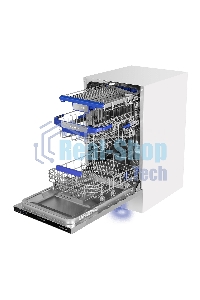 Встраиваемая посудомоечная машина Maunfeld MLP-083I, черный, 44.8 см, 10 компл., 49 дБ, класс A++