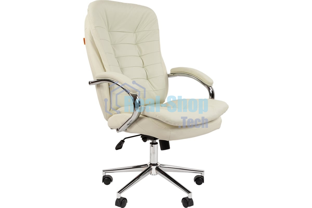 Кресло офисное Chairman 795 кожа, белый N