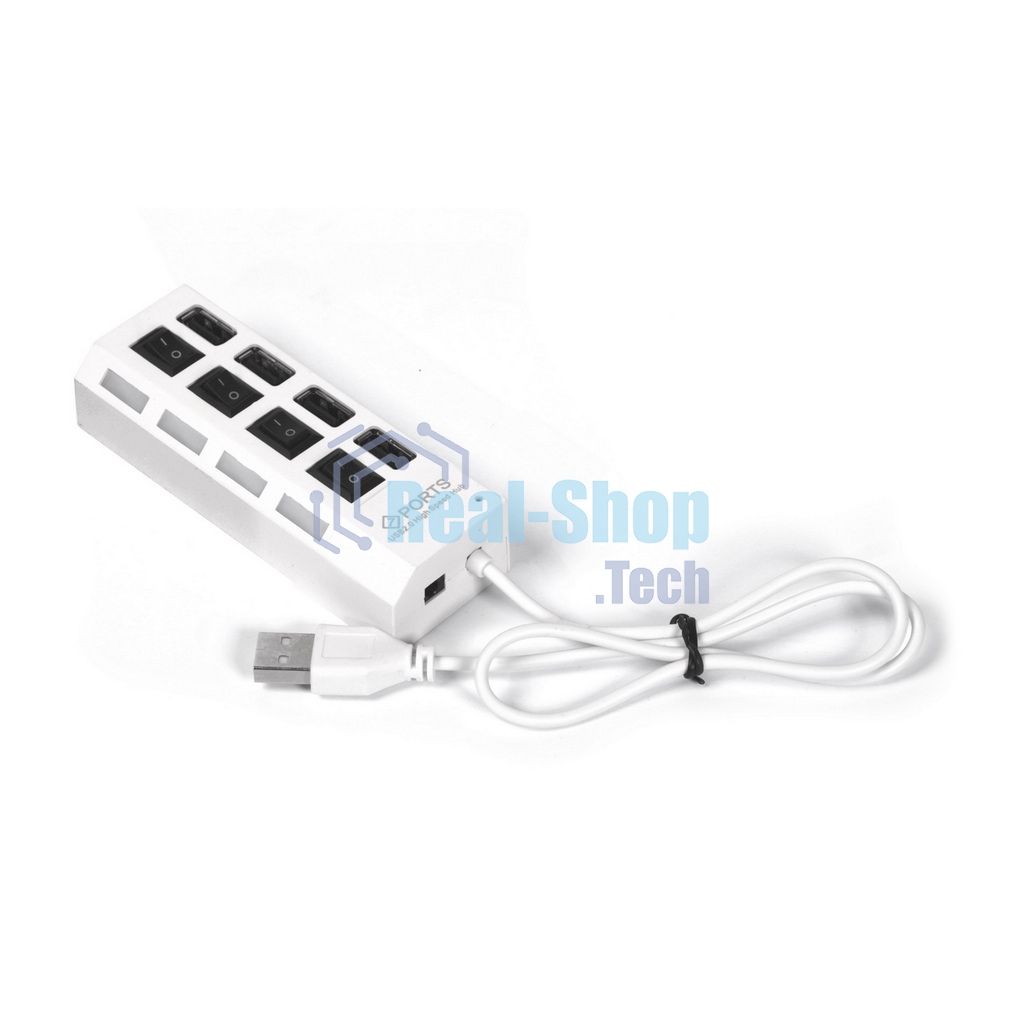 USB-концентратор Smartbuy (SBHA-7204-W) USB 2.0 хаб 4 порта - белый