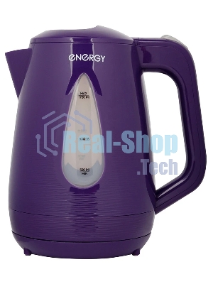 Электрочайник Energy E-214 фиолетовый, 1.7 л, 2200 Вт, скрытый нагревательный элемент