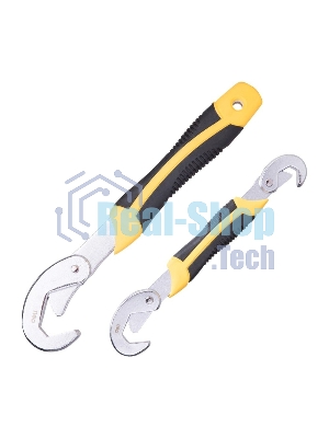 Набор универсальных самозажимных двусторонних ключей Deli DL932-2 2шт 9-22мм/23-32мм, Двухкомпонентная рукоятка