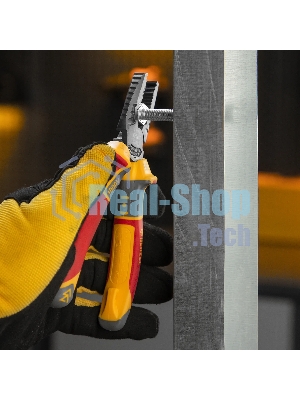 Плоскогубцы комбинированные Denzel диэлектрические трехкомпонентные рукоятки до 1000 В, 165 мм