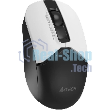 Мышь беспроводная A4Tech Fstyler FG12S белый/черный, 1200 dpi, радиоканал, USB, кнопки - 3