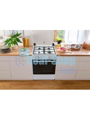 Плита комбинированная Gorenje GK6A20WF белый, конфорок 4 газовых, духовка 65 л, 60 см x 85 см x 60 см