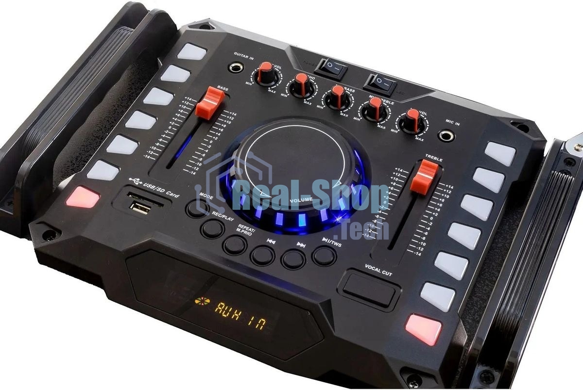 Минисистема SUPRA SMB-2150 черный 1200Вт FM USB BT SD (в комплекте: активн.+пассив.колонки)