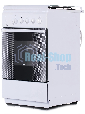 Газовая плита Flama FG 2411 W белый, конфорок 4 шт, духовка 50 л, 50 см x 85 см x 60 см