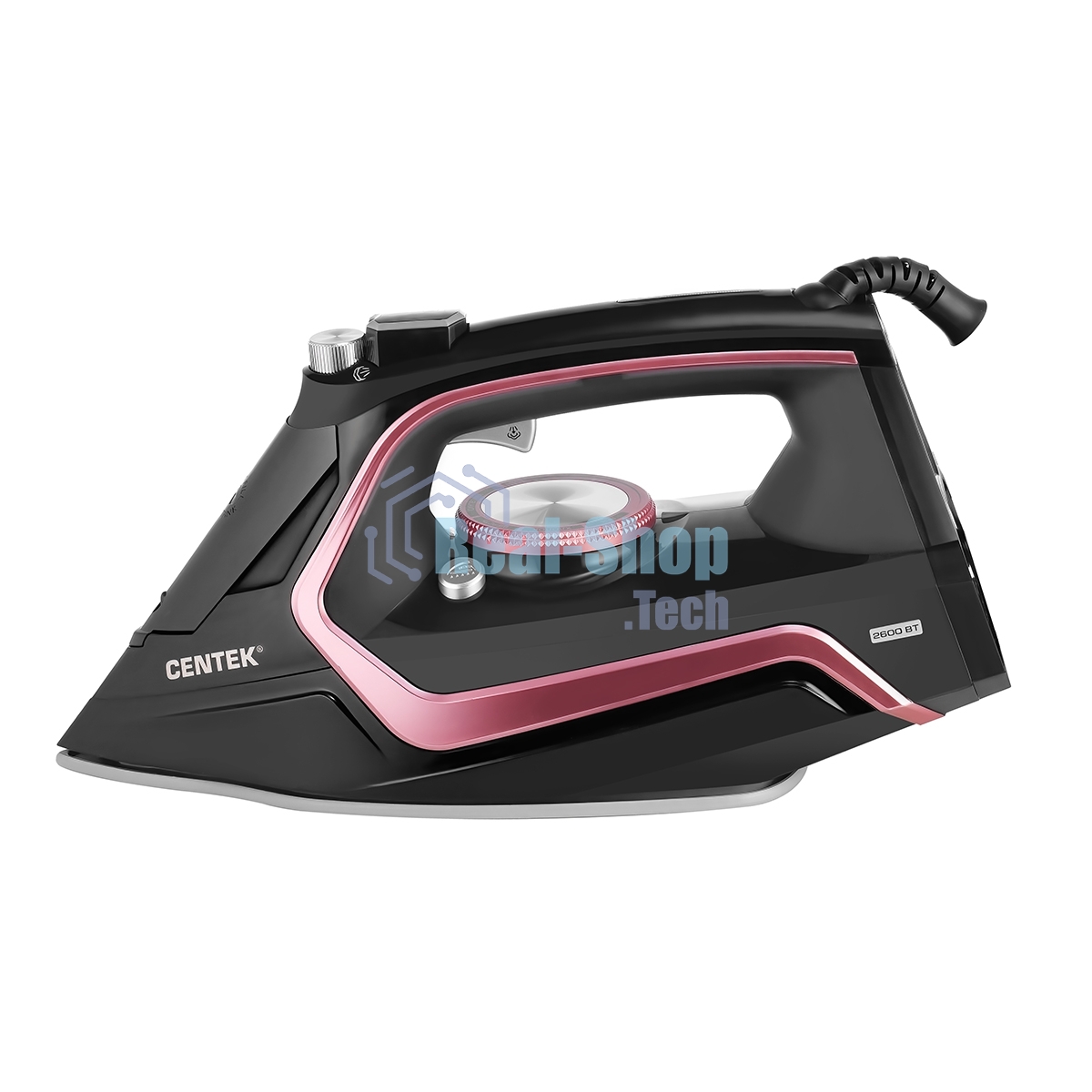 Утюг Centek CT-2313 розовый/черный, 2400 Вт, 50 г/мин, 185 г/мин, 350 мл