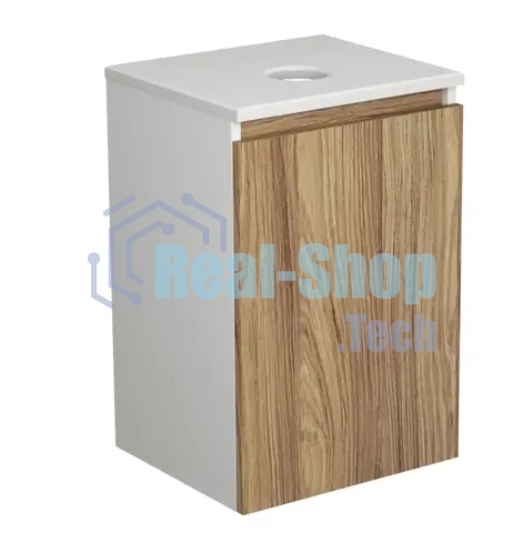 Тумба Bau Dream Blackwood 35 с ящиком, графит, раковина BAU Mini 37х23,