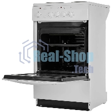 Плита электрическая De Luxe 5004.12э белый, конфорок 4 шт, духовка 43 л, 50 см x 85 см x 50 см